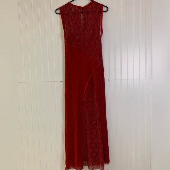 Urban Outfitters Maxine Knit Lace Midi Dress Size Small - Picture 4 of 15